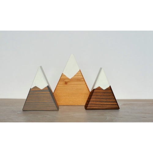 Cake Topper or Centerpiece Mini Peaks Trio by MOUNTAINHAUSSTUDIO