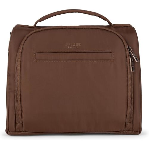 JuJuBe Insulated Bottle Bag, Breastmilk Storage Bag for Baby Bottles, Travel Insulated Lunch or Cooler with Handle, Waterproof Lining for Nursing, Milk, Food, Baby Formula, Snacks, Daycare, Espresso