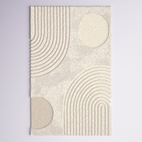 Wade Logan® Hazy Swirl Abstract Shag Area Rug & Reviews | Wayfair
