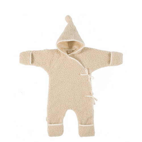 HARRODS X BINIBAMBA MERINO WOOL SNUGGLESUIT BABY ROMPER