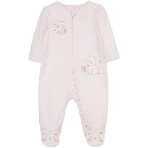 Little Me Clothes 100% Cotton Kitten Sleeper- 6 months