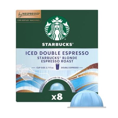 Starbucks by Nespresso Vertuo Line Iced Double Espresso Blonde Light Roast Coffee Pods&nbsp;- 8ct