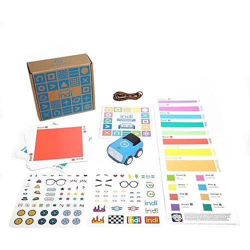 Sphero Indi at-Home Learning Kit - Screenless Coding Robot for Kids 4+ - Build Mazes, Learn Computational Thinking - Problem Solve Like an Engineer - Educational STEM Toy for Creative Minds