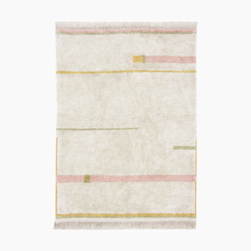 Lorena Canals Lanes Washable Rug - Vintage Nude, 4' 7" X 6' 7"
