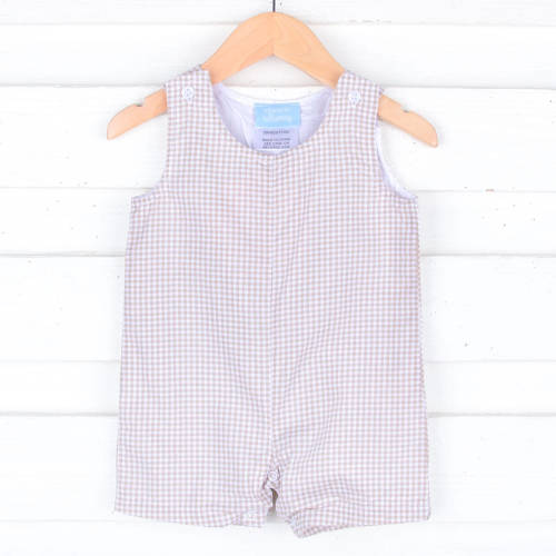 Tan Gingham Jon Jon
