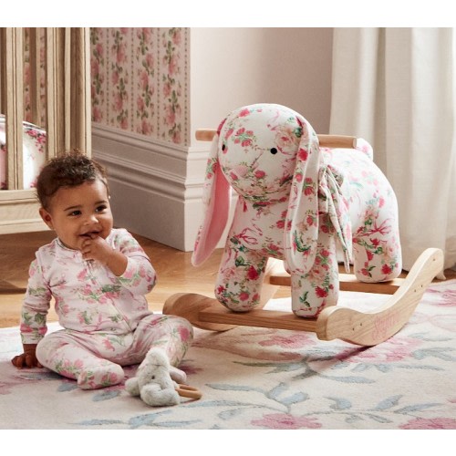 LoveShackFancy Bunny Plush Nursery Rocker