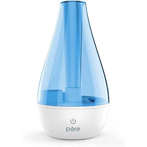 Amazon.com: MistAire Ultrasonic Cool Mist Humidifier - Compact, 2 Mist Settings, Night Light, Auto Shut-Off - For Small Rooms, Offices, Nurseries, & Plants : Home & Kitchen