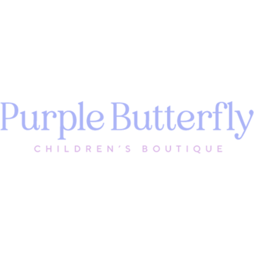 Blue Trimmed Pacifier Clip by Lullaby Set – Purple Butterfly