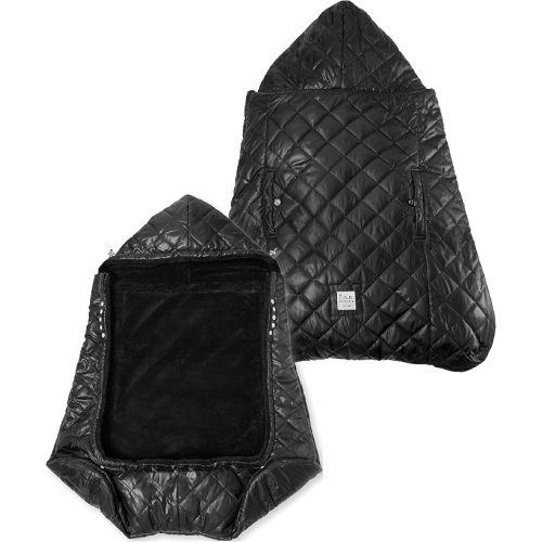 7AM Enfant Baby Carrier Cover - K-Poncho Universal Fit Winter Ultra Soft Plush Lining, Water Repellent Bunting Bag with Adjustable Hood, Multifunctional Stroller & Car Seat Blanket Cover | (0-3T)