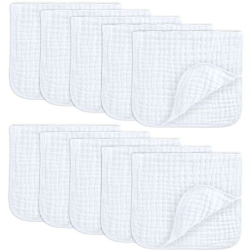 Muslin Burp Cloths Large 100% Cotton By Comfy Cubs (sand, Pack Of 6)