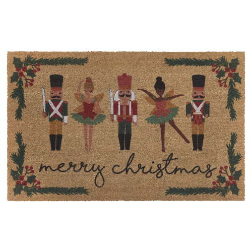 My Texas House Multicolor Nutcracker Ballet Outdoor Coir Doormat, 30" x 48"