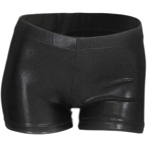 Aosva Little Big Girls' Sparkle Dance Tumbling Athletic Gymnastics Short, Sparkleback - size 2-3T