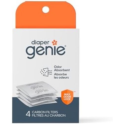 Diaper Genie Playtex Carbon Filter Refill Tray for Diaper Pails, 4 Count