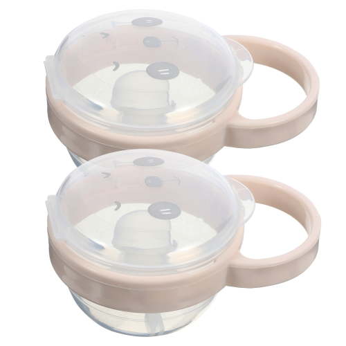 OUNONA Portable Pacifier Holder Case for Baby Storage Use Transparent PP Material 2pcs