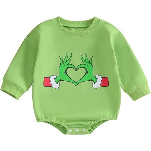 Infant Baby Girl Fall Winter Outfit Long Sleeve Romper Girl Power Shirt Rainbow Floral Bodysuit One-Piece Jumpsuit
