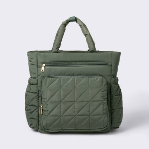 Quilted Diaper Backpack Tote - Light Tan - Cloud Island™