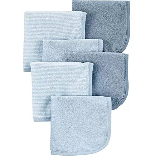 Carter's 6-Pack Washcloths (Blue)