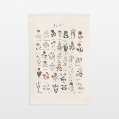 Crate&kids Gathre Fleurs Tapestry Poster