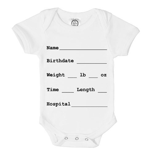 The Spunky Stork Baby Newborn Hospital Bag Mom Birth Going Home Outfit Bodysuit