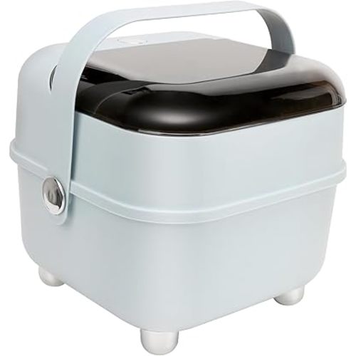 Baby Bottle Holder, Portable Large Capacity Toddler Bottles Storage Box with Lid Cover Anti-Dust Protection and Cutlery Storage Baby Bottle Drying Rack for Baby at Home Kitchen Travel (6# Large)