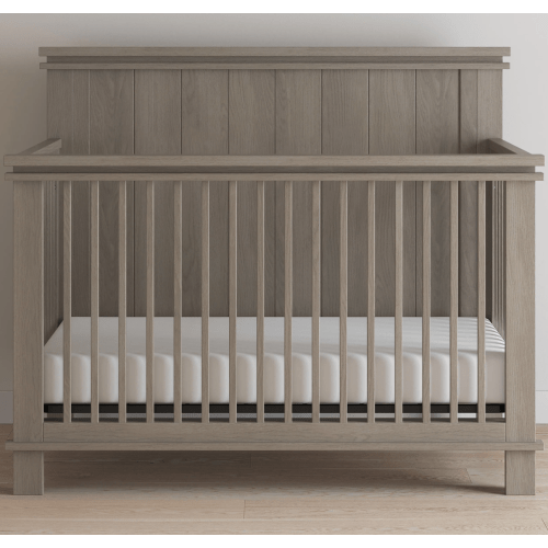 Denman 4 in 1 Crib, Crescent Gray | Convertible Cribs | Child Craft
