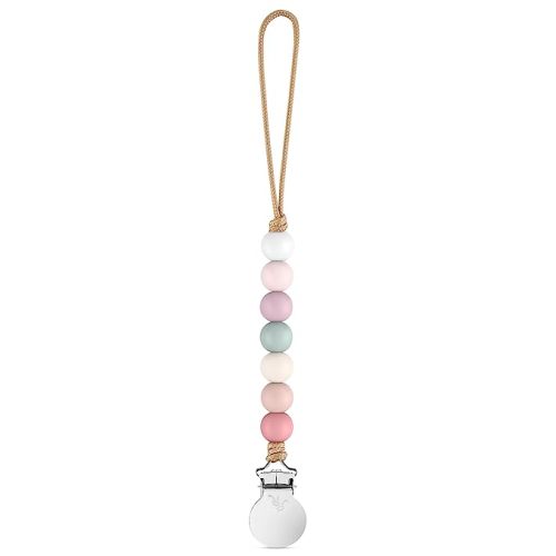 Ryan & Rose Pacifier Clip Georgia - Silicone Pacifier Clip Baby boy Baby Girl Binky paci Clip Baby Pacifier Holder binkie Clip Binky Clips Newborn Baby Care Baby Pacifier Clip (Blossom)