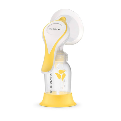 Medela Manual breast pump with Flex Shields Harmony Single Hand for More Comfort and Expressing More Milk