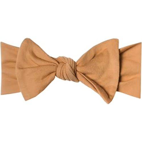 Copper Pearl Baby Bows: Stylish Headbands for Baby Girls, Premium Soft and Stretchy Baby Headbands, Perfect for Newborns, Trendy Designs - Dune