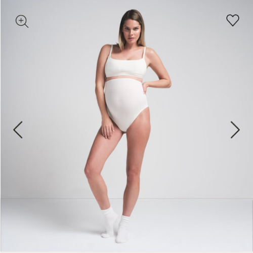 COTTON JERSEY MATERNITY NURSING SCOOP BRALETTE | MARBLE