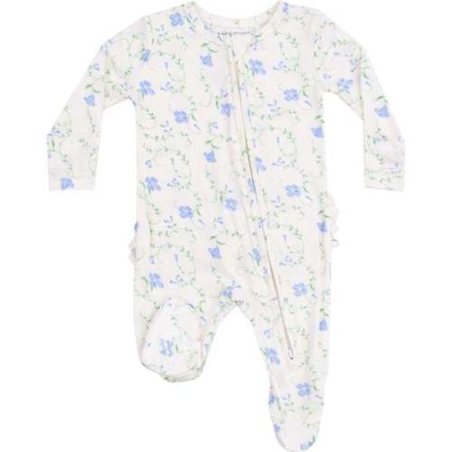 2 Way Zipper Ruffle Back Footie, Sweet Vines - Angel Dear | Maisonette