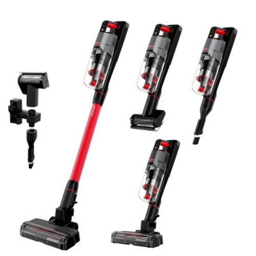 BISSELL PowerClean FurGuard Rechargeable Cordless Pet Vacuum 4137 10.5" Cleaning Path Red