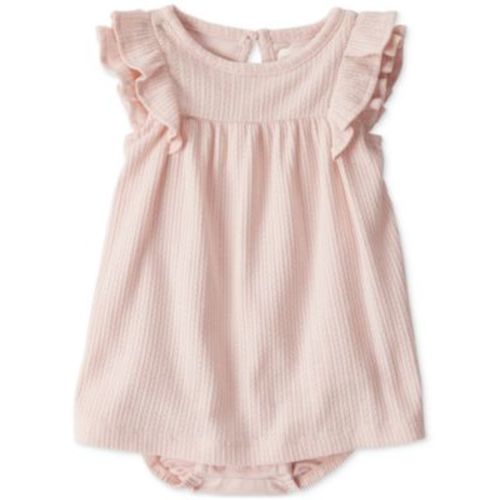 Baby Girls Organic Cotton Pointelle Bodysuit Dress