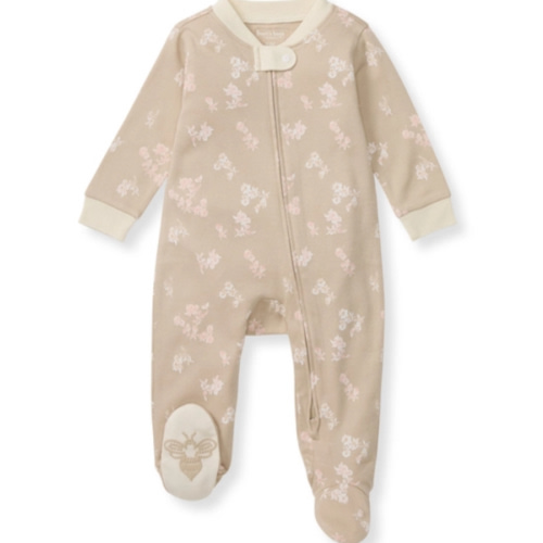Whimsical Floral Organic Cotton Baby Pajamas