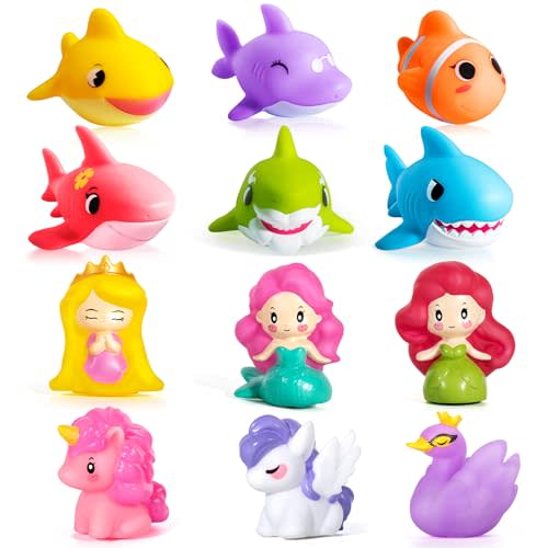 Hely Cancy Baby Bath Toys - No Hole Bath Toys for Kids, Bath Tub Shower Toys for Newborn Baby