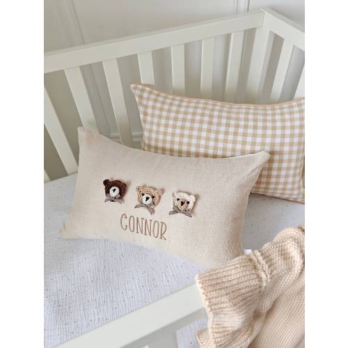 Personalised Baby Cushions, Baby Nursery Gifts, Baby Shower Gifts, Birth Announcements, Neutral Nursery Decor, Baby Boy Gift, Cot Bed Pillow