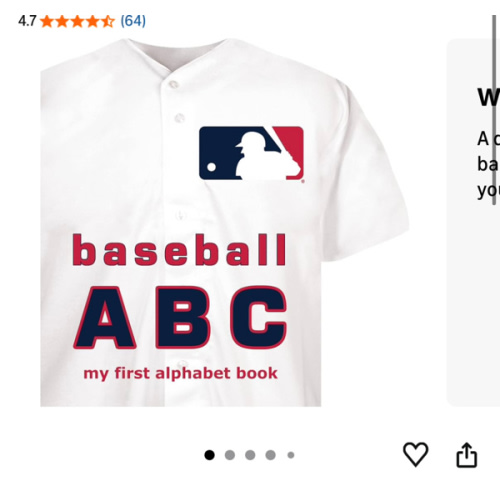 Major League Baseball ABC: My First Alphabet Book (My First Alphabet Books (Michaelson Entertainment))