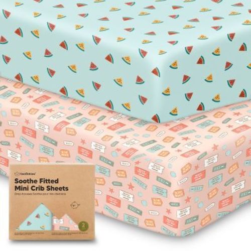 Keababies Pack&Play Sheets 2pk (Beach day)