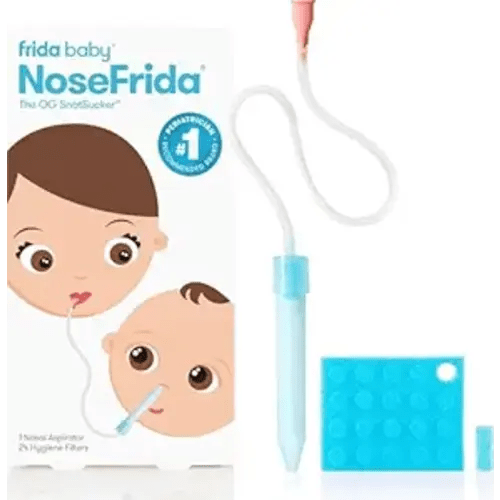 Frida Baby NoseFrida SnotSucker for Baby, Nasal Aspirator for Baby, Nose Sucker Baby Nasal Aspirator for Baby, Congestion Relief with 24 Extra Hygiene Filters