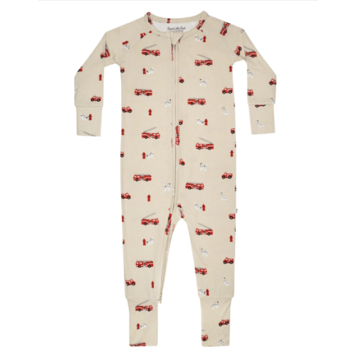 Firetrucks 2-Way Zip Romper 3-6 Months