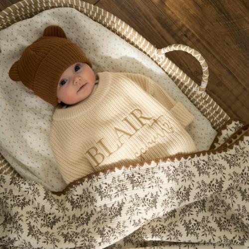 Custom Baby Sweater • 0-5 years old • Kid Christmas Gift • Baby Shower Gift • Embroidered Sweater