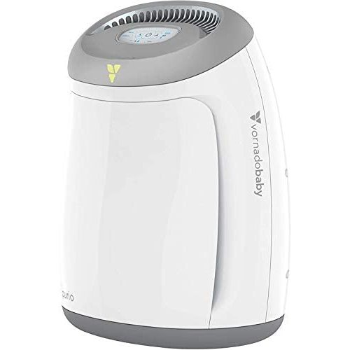 Vornadobaby Purio Nursery Air Purifier with True HEPA Filter, Safety Features, and Soothing Glow, Small, White