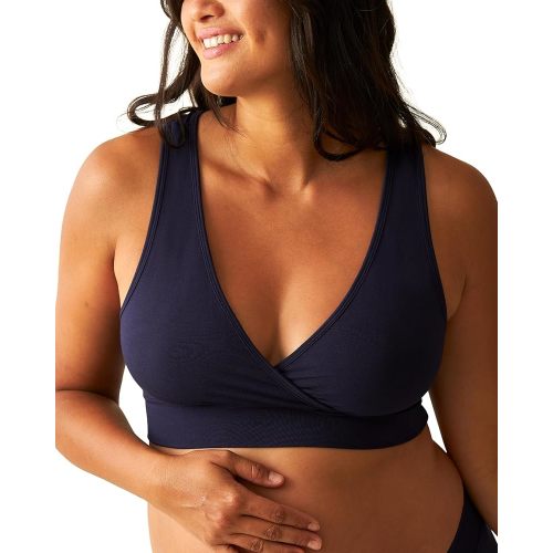 Kindred Bravely French Terry Nursing Bra for Breastfeeding and Sleep, Racerback Crossover, Soft and Stretchy Maternity Bra