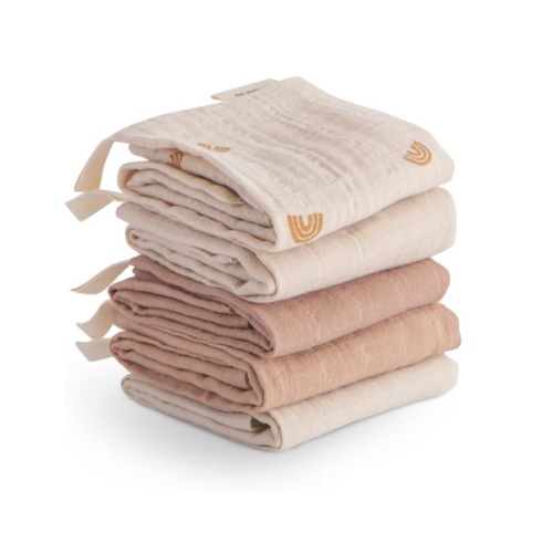 Amazon.com: mushie : Muslin Cotton Washcloth 5-Pack