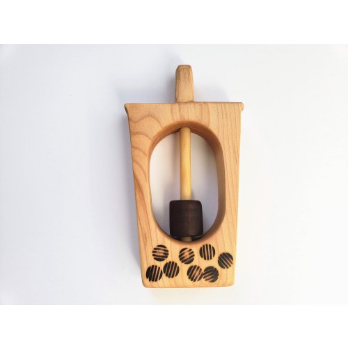 Wood Boba Tea Rattle, Natural Baby Toy, Handmade Wooden Newborn Animal Rattle, Baby Gift, Baby Shower, Toys
