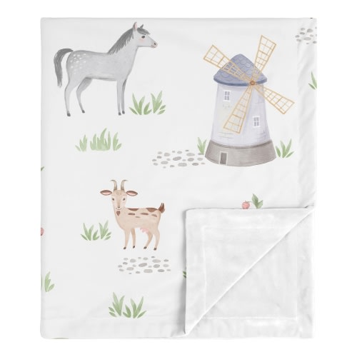 Farm Animals Security Baby Blanket by Sweet Jojo Designs