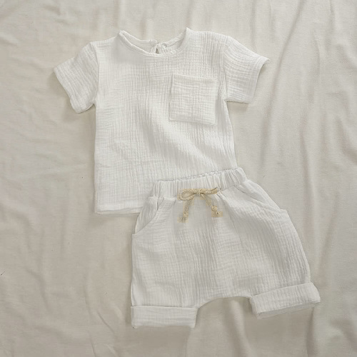 Baby Tee and Binding Shorts Set