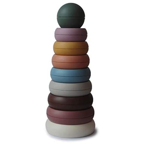 mushie Stacking Rings Toy | Made in Denmark (Rustic)