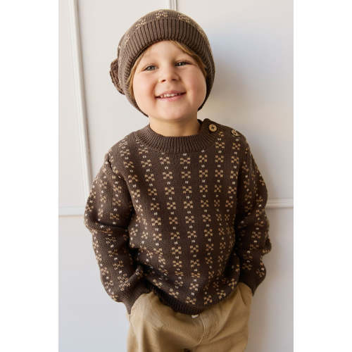 Bertie Knit Jumper - Fairisle Desert Palm – Jamie Kay USA