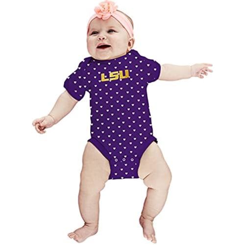 Two Feet Ahead Hearts Baby Bodysuit Creeper Baby Girl Clothes for Newborn Infants