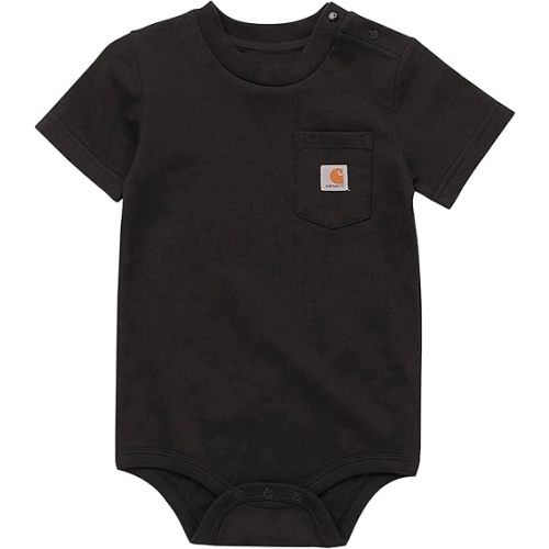 Carhartt Unisex Baby Short-sleeve Bodysuit Pocket T-shirt Onesie
